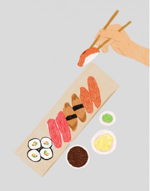 |預購|壽司布簾-おすし02 |預購|壽司布簾-おすし02