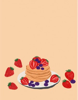 |預購|甜點布簾-パンケーキ02