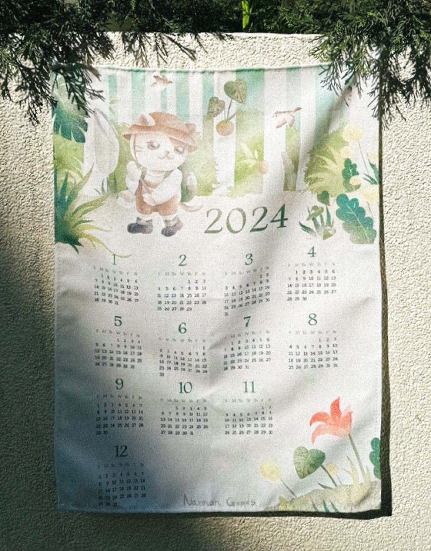 2024布年曆 - 綠林小貓