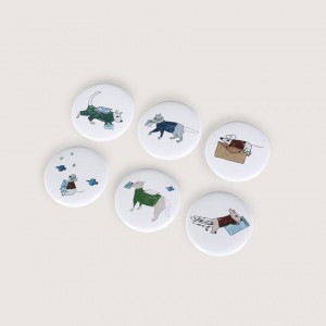 動物郵差胸章-小|12入一組|