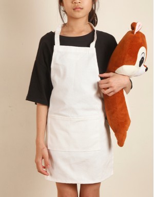 12安半漂全棉兒童紮染圍裙
