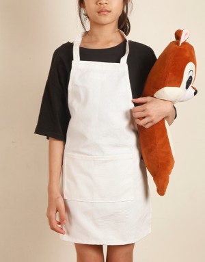 12安半漂全棉兒童紮染圍裙