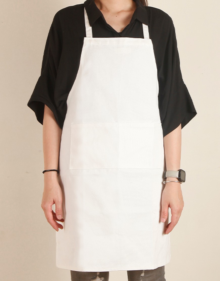 12安半漂全棉紮染圍裙