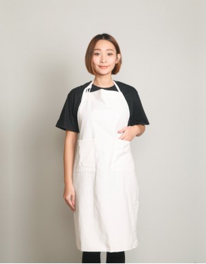 |預購| 棉麻帆布兩口袋繞頸式圍裙-L (50件起訂)