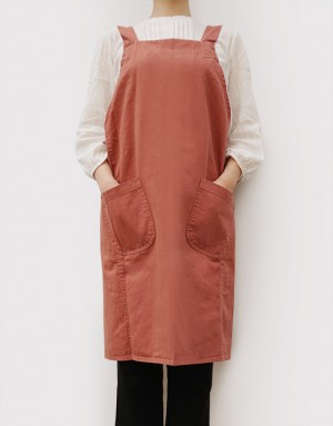 水洗帆布工作款寬肩帶圍裙+斜雙口袋-4色 水洗帆布工作款寬肩帶圍裙+斜雙口袋-4色