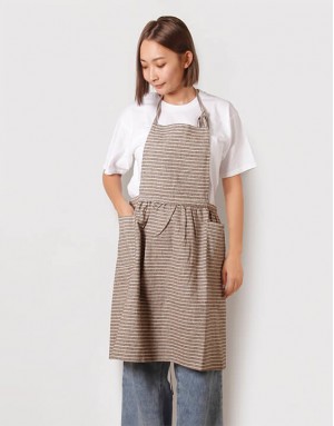 棉麻細繩繞頸雙口袋-3色