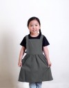 水洗棉麻百摺圍裙-M-3色|兒童款|