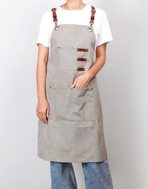 |缺貨|牛仔真皮圍裙-3色 |缺貨|牛仔真皮圍裙-3色