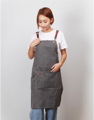 |預購|牛仔圍裙吊環皮件圍裙-3色