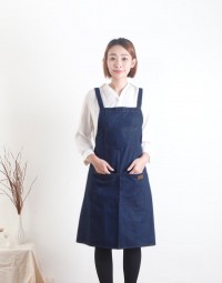 全棉牛仔圍裙-3色