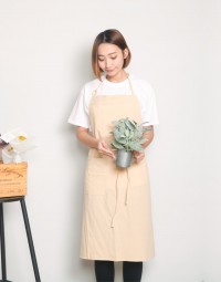 水洗棉日式棉綁繩圍裙