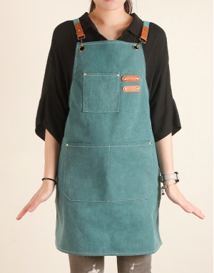 職人厚帆圍裙-翠綠