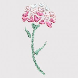 |刺繡|母愛康乃馨