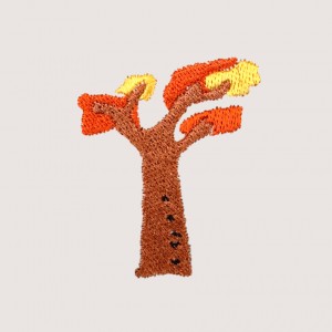 |刺繡|植物園 五號樹