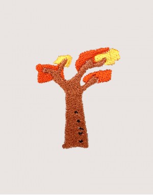 |刺繡|植物園 五號樹