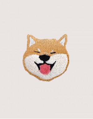 |刺繡|柴犬三連拍 - 燦笑柴柴