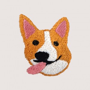 |刺繡|柯基三連拍 二拍
