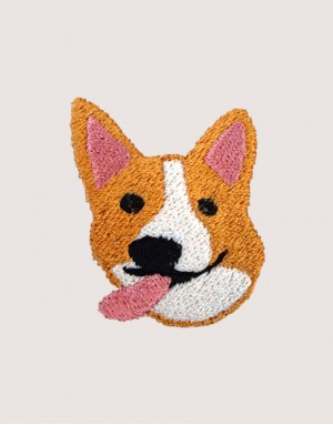 |刺繡|柯基三連拍 二拍