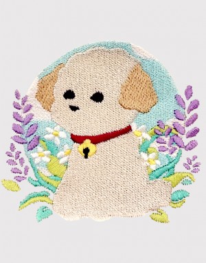 |刺繡|風和日麗狗狗 |刺繡|風和日麗狗狗