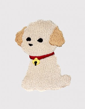 |刺繡|風和日麗狗狗 |刺繡|風和日麗狗狗