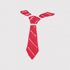 |刺繡|紅色領帶