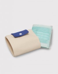 米白口罩暫放套-1色