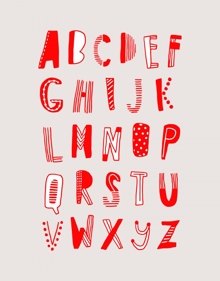 硬式貼紙 英文字母