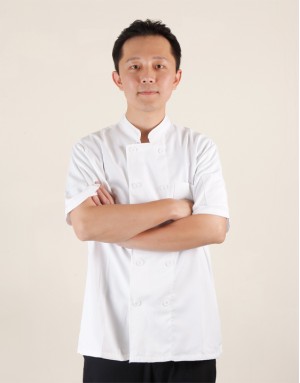 短袖雙排釦廚師服 (黑/白/酒紅) 短袖雙排釦廚師服 (黑/白/酒紅)