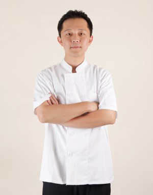 短袖雙排釦廚師服 (黑/白/酒紅) 短袖雙排釦廚師服 (黑/白/酒紅)