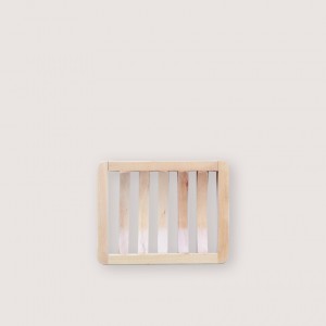 |預購| 木製皂盤|條紋微彎款|