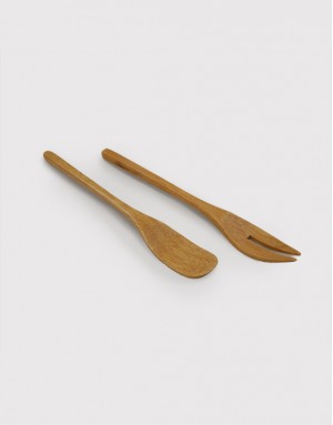 橡膠木抹刀叉組 橡膠木抹刀叉組