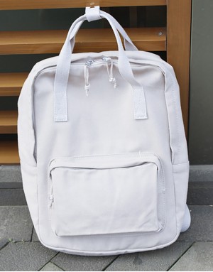 |缺貨|帆布雙肩後背包-白 |缺貨|帆布雙肩後背包-白