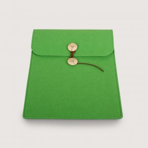 羊毛氈直式平板套-綠色