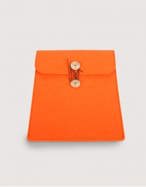 羊毛氈直式平板套-橘色 羊毛氈直式平板套-橘色