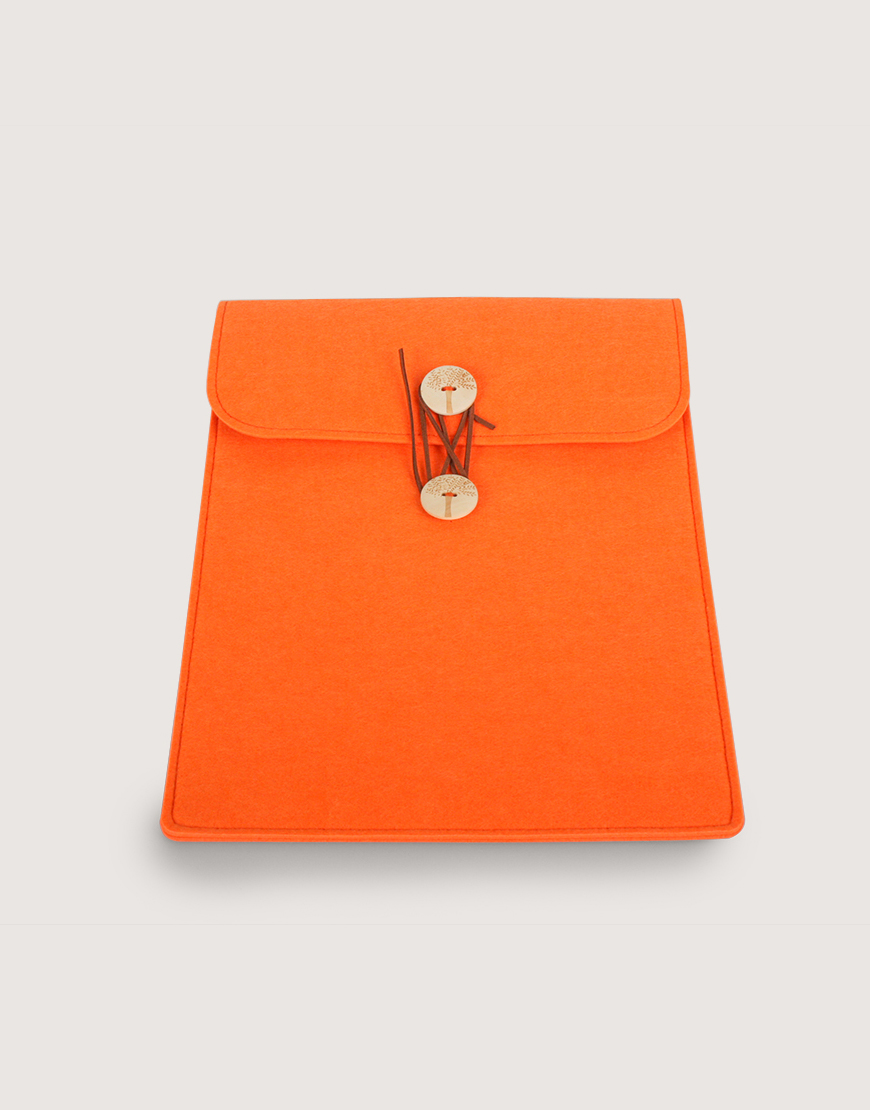 羊毛氈直式平板套-橘色