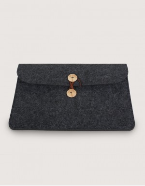 羊毛氈橫式平板套-深灰色