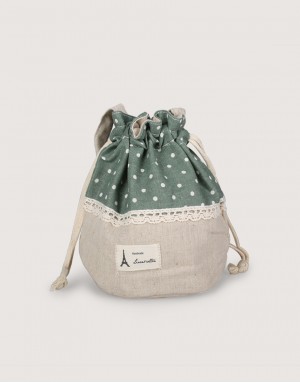 點點圓底束口收納袋-3色 點點圓底束口收納袋-3色