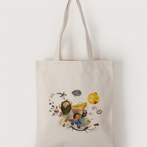 |插畫款|中帆布單層直式袋-上了賊船