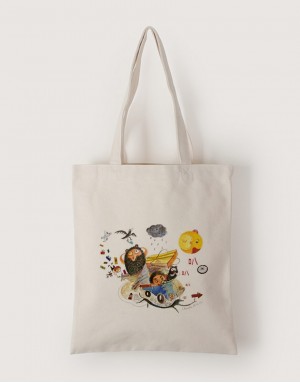 |插畫款|中帆布單層直式袋-上了賊船 |插畫款|中帆布單層直式袋-上了賊船