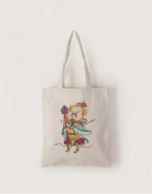 |插畫款|中帆布單層直式袋-神明系列