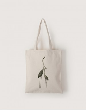 |插畫款|中帆布單層直式袋-心情小鳥系列