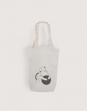 |插畫款|飲料帆布小提袋-你儂我儂 |插畫款|飲料帆布小提袋-你儂我儂