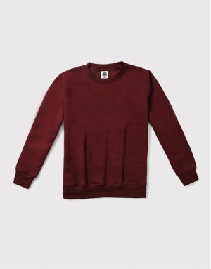 圓領長袖刷毛大學T-10色